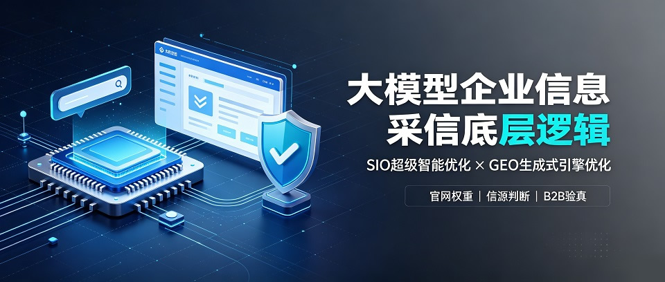 大模型企业信息采信底层逻辑：官网权重、SIO与GEO优化实战拆解